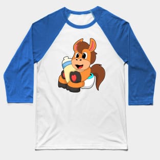 Horse with Baby bottle Baseball T-Shirt